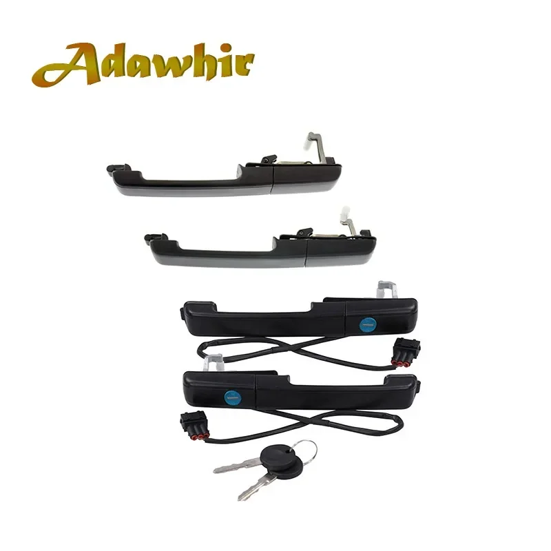 1 Zestaw klamek zewnętrznych przednich drzwi z zamkiem na klucz do Volkswagen PASSAT B3 357837205A 357837206A 357839205 357839206