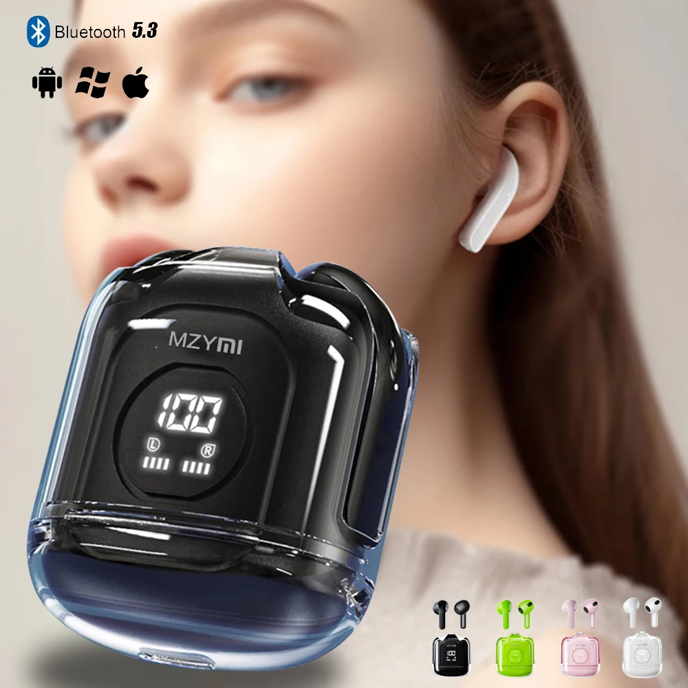 

MZYMI Original XT65 TWS Wireless Earphone Touch Control Noise Reduction Bluetooth5.3 Headphone Bass Long Standby Earbud With Mic