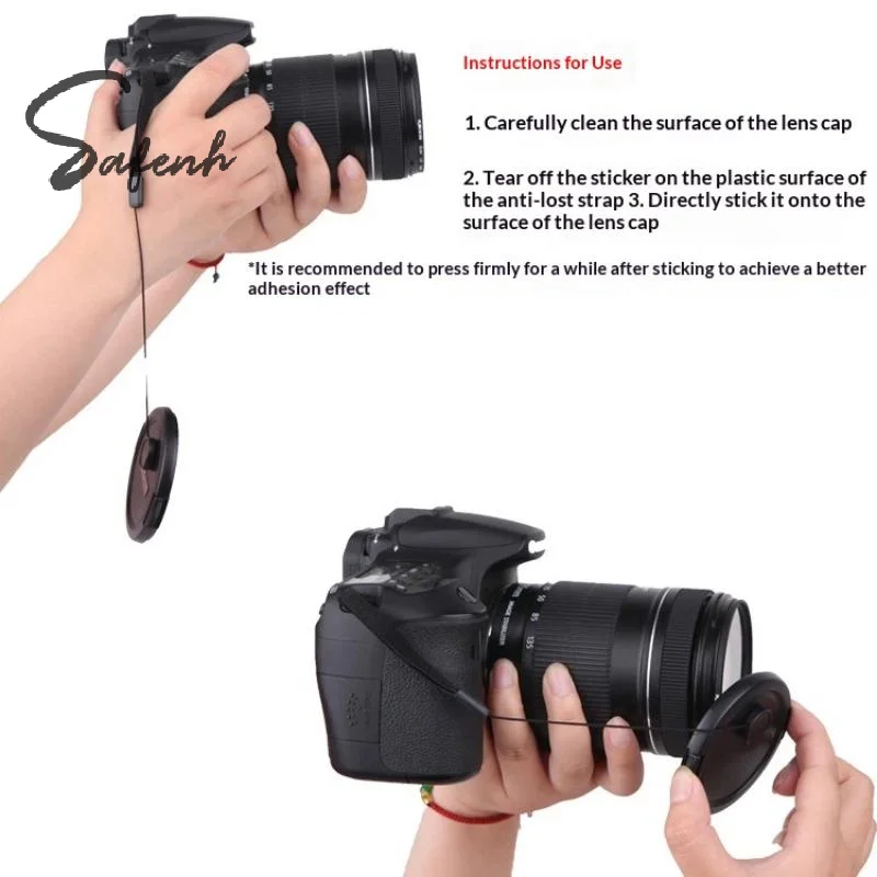 2Pcs Camera Lens Cap Leash Elastic String Anti-lost Rope Universal Mirrorless Camera Lens Cap Holder Strap