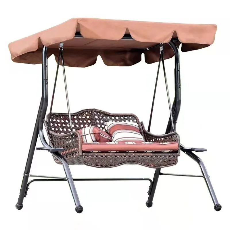 Outdoor leisure courtyard garden terrace balcony rattan double swing indoor chair