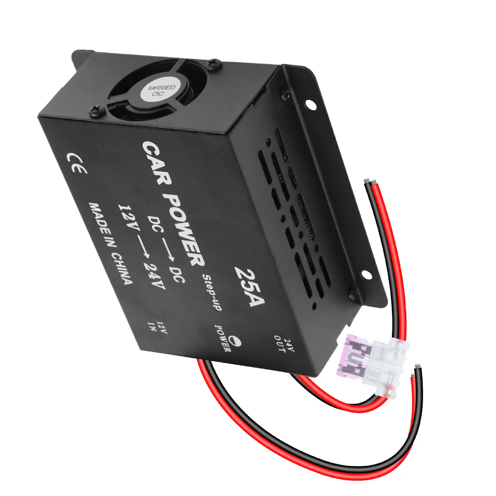Power Converter DC 12V to 24V Auto Accessories Car Transformer Adapter High Power 25A Power Step-up Voltage Booster - view 6