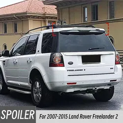 For 2007-2015 Land Rover Freelander 2 Rear Trunk Lid Boot Ducktail Lip Spoiler Wings ABS Black Carbon Car Tuning Accessories