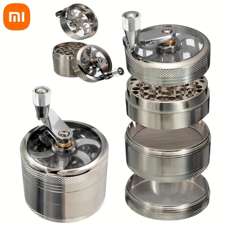 40mm Zinc Alloy Smoke Grinding Machine Nut Hard Spice Grinder for Nutmeg Ginger Rock Salt and Peppercorn Hand tools crushers