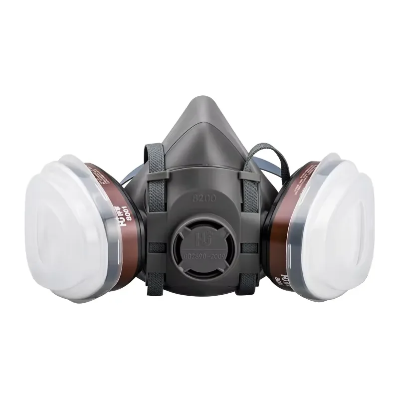 for Respiratory Protection Self-breathing Double Filter Half Face Gas Mask
