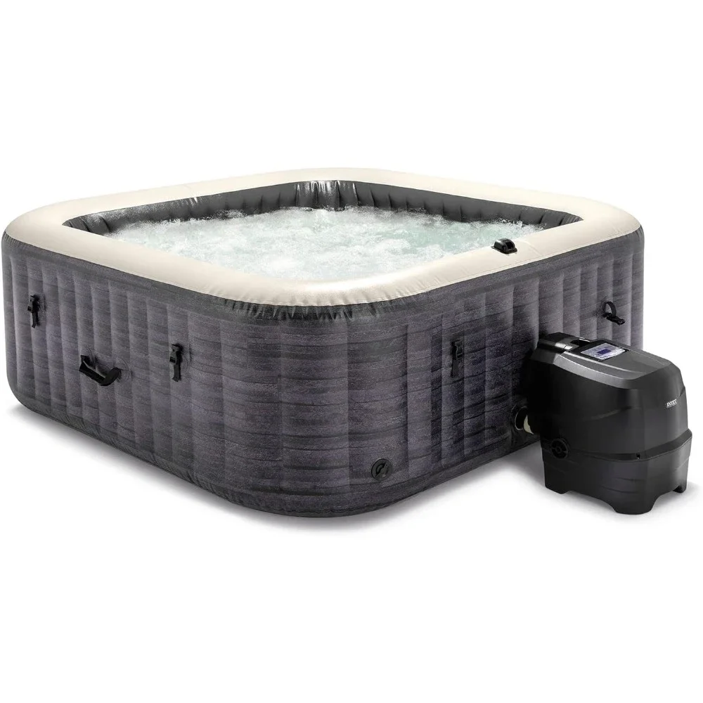 Energy Efficient Spa Cover and Wireless Control Panel – Spa Control App – Built-in Inflation System – 6 Person Capacity