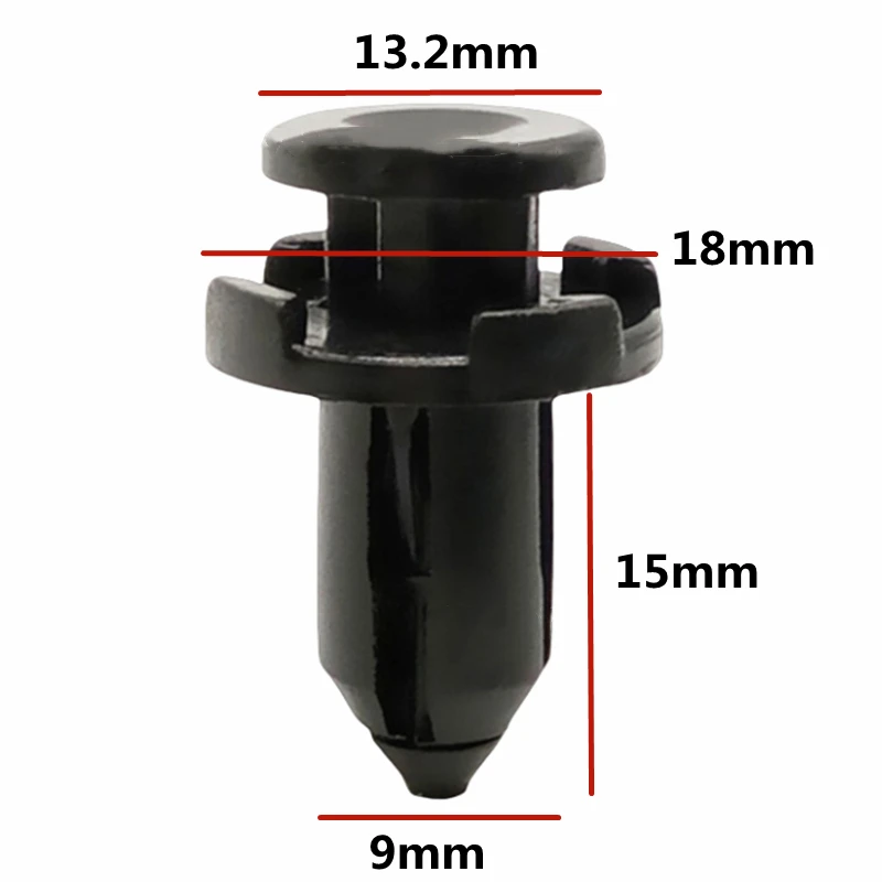 20Pcs For 9mm Hole Auto Bumper Push Rivet Retainer Clips Plastic Car Fender Fastener Clip   B08