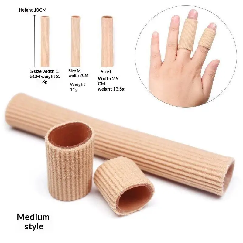 Silikon-Schlauch-Zehenschutz, Gel-Abdeckung für Finger und Zehen, Stoff-Gel-Bandage, Einlegesohlen, Hühneraugen, Blasen, Schmerzlinderung, weiche Polster – Detail 6