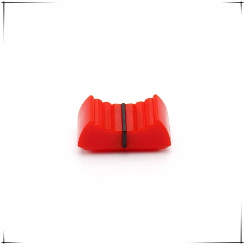 10pcs 24x12x11mm Mixer Electronic Keyboard Slide Potentiometer Plastic Cap Mixer Desk Fader Knobs 2x4mm 1x8mm Jack Push Cap