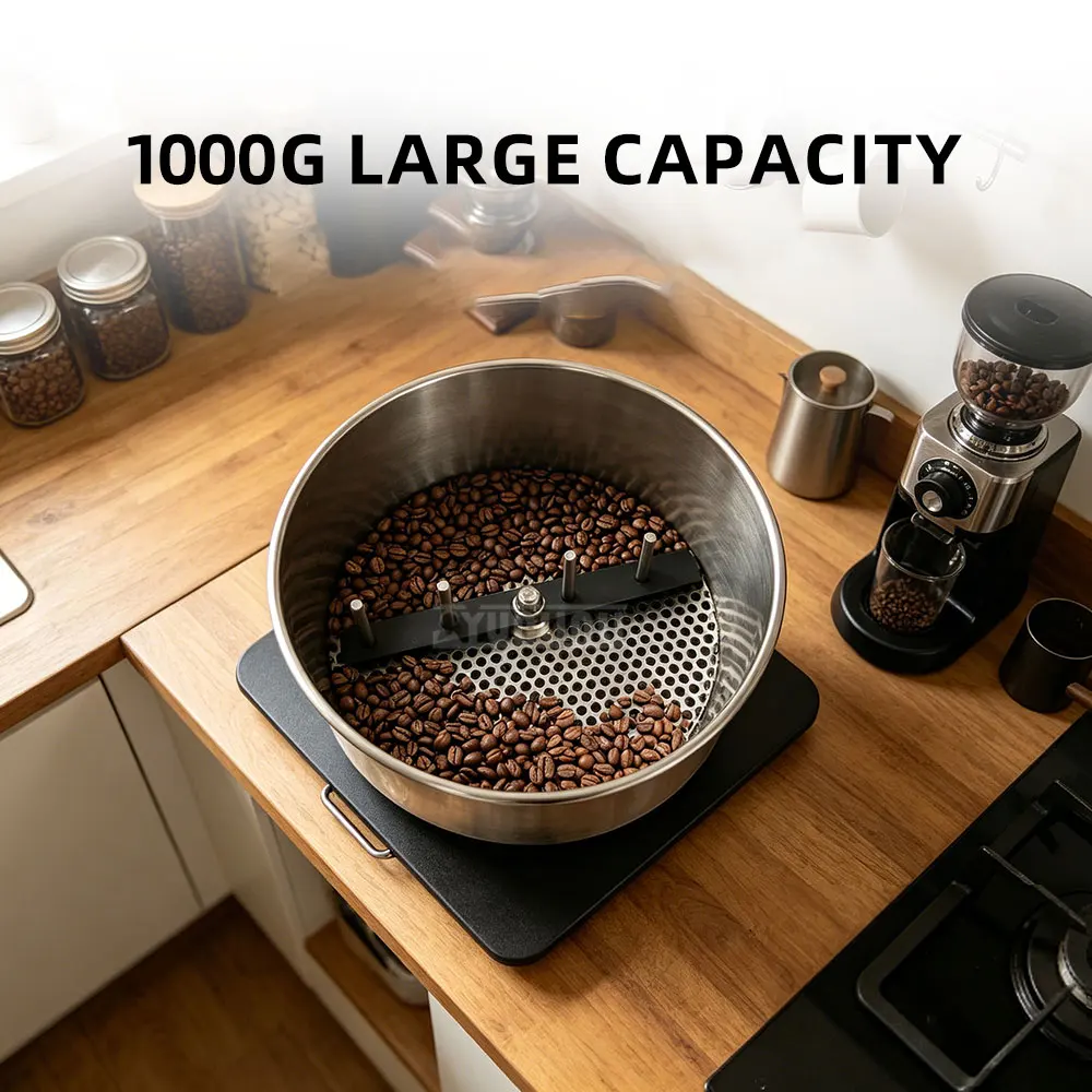 1000g Square Rotating Cooling Plate Coffee Bean Baking Cooling Machine Commercial Home Use Roasting Equipment