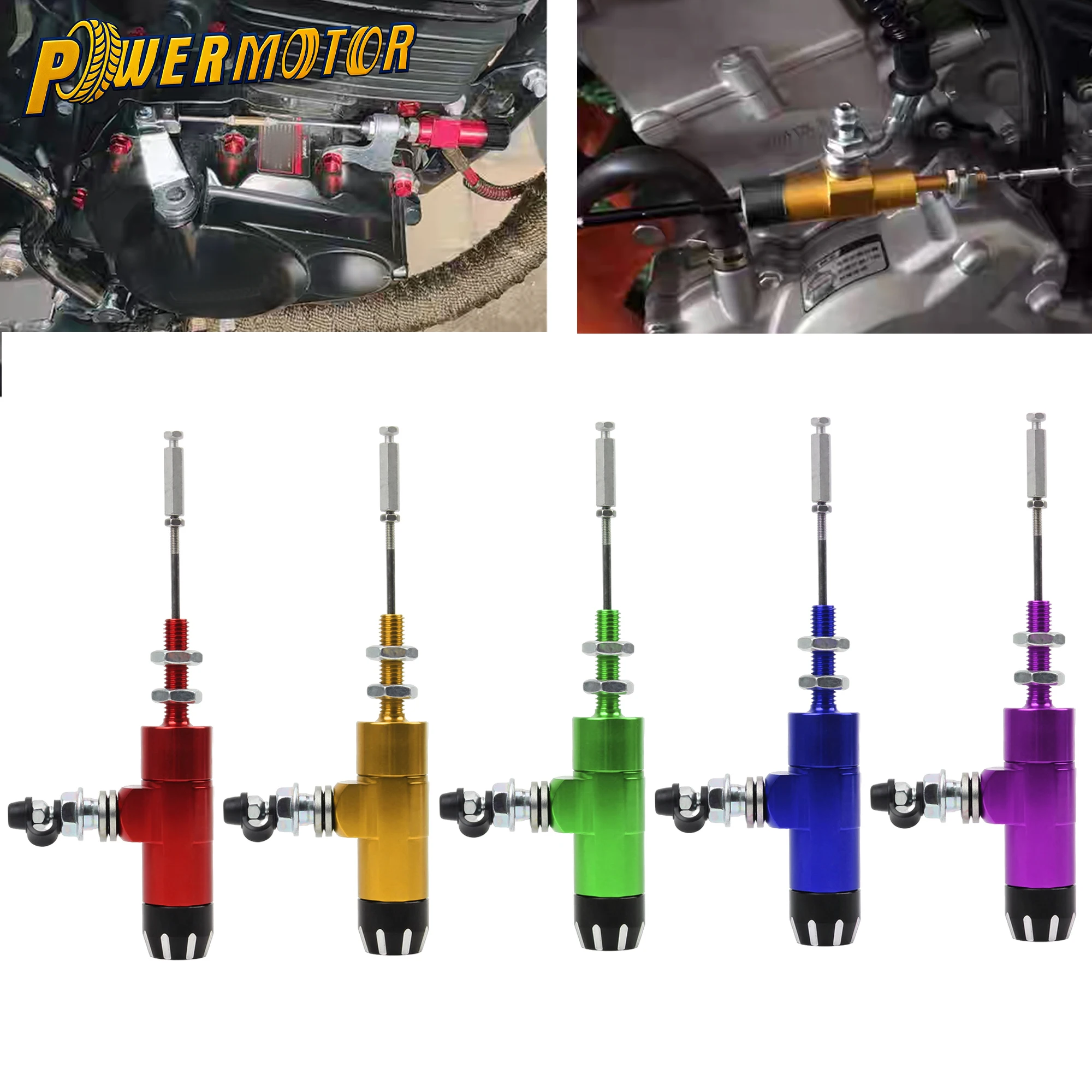 

Universal Motorcycle Performance Brake Master Cylinder Rod System 14mm Piston M10x1.25mm Hydraulic Clutch Aluminum Accessories