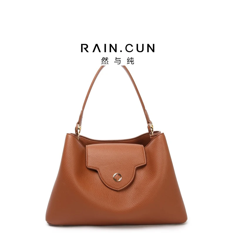 raincun-borsa-a-tracolla-di-lusso-da-donna-colore-marrone-caramello-elegante-stile-britannico-per-il-pendolarismo-tinta-unita