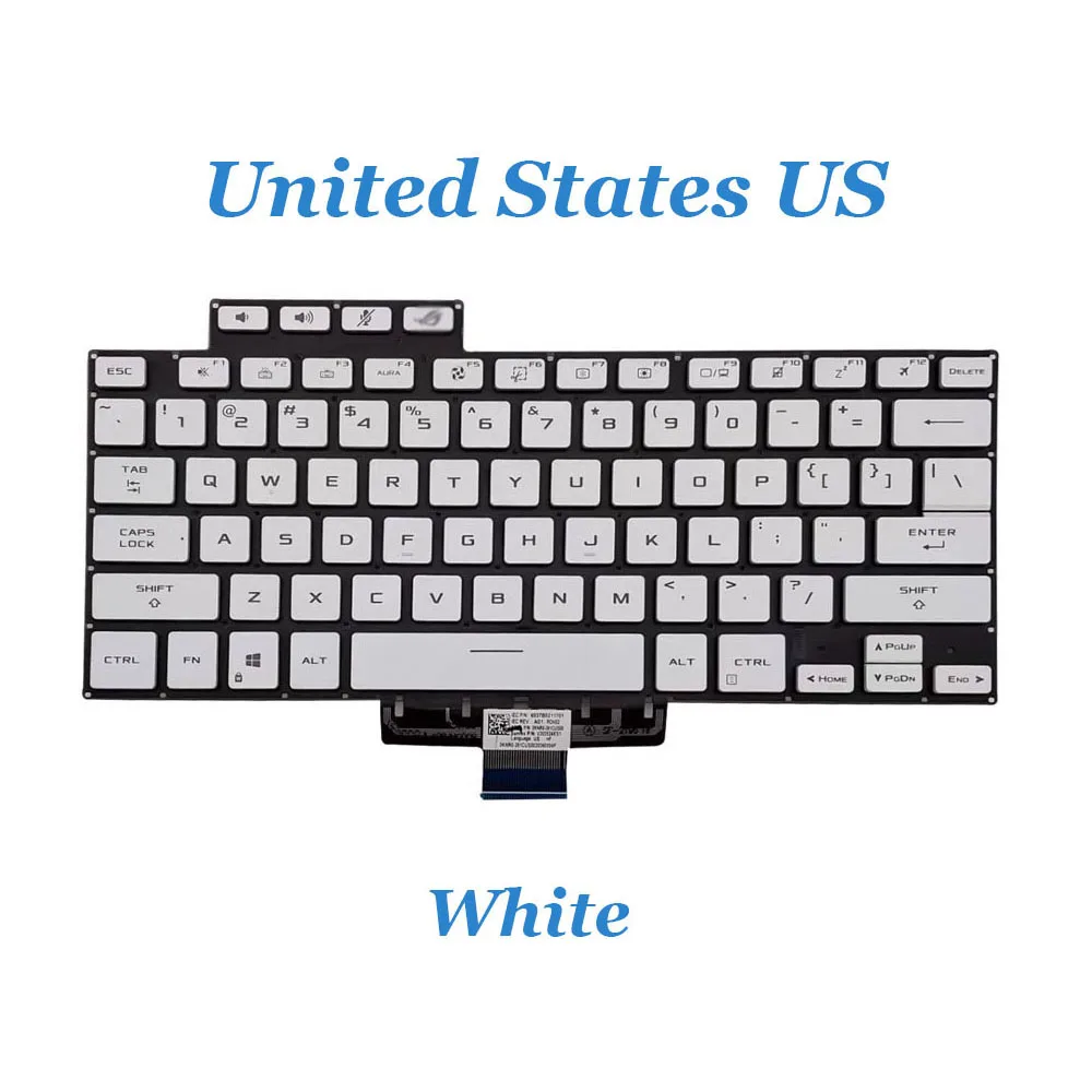 US\JP Laptop Keyboard For ASUS ROG Zephyrus G15 GA503R GA503RS GA503RW GA503RM GA503RX Without Frame With Backlit