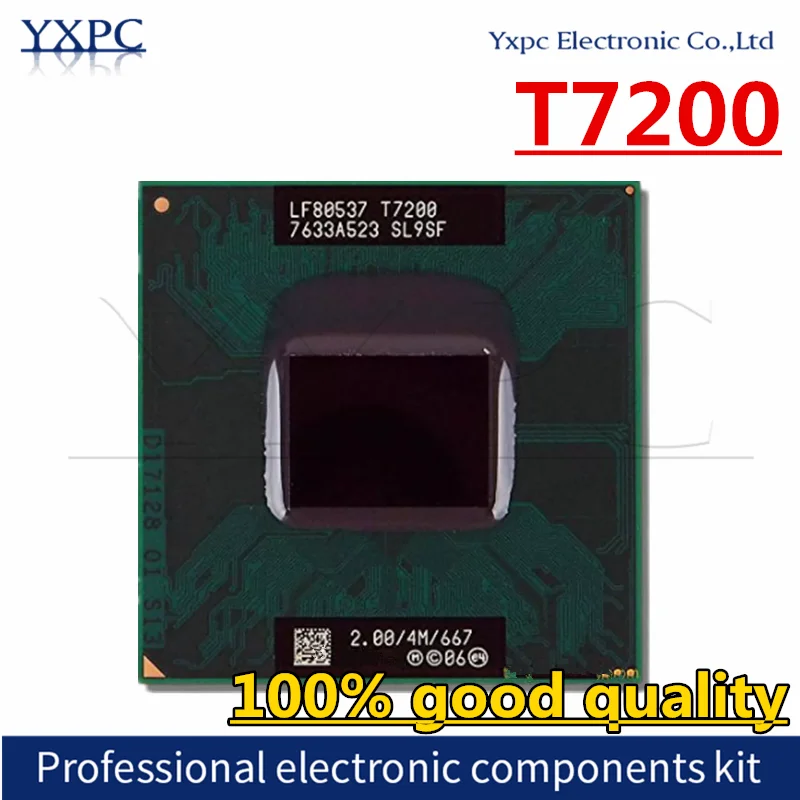 2 Duo T7200 T7300 T7400 T7500 T7600 T7700 T7800 Processor Notebook Laptop CPU Socket 479 Dual-Core 667 MHz 2.0Ghz 4MB Cache