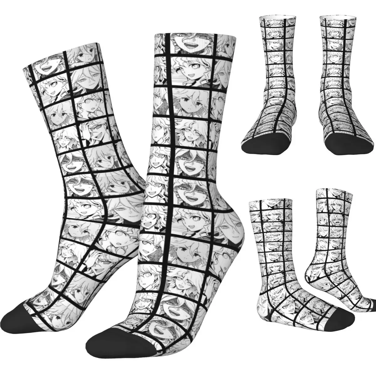 Nagito Manga Collection Stockings Custom Funny Socks Autumn Anti Slip Socks Unisex Men Climbing Quality Socks