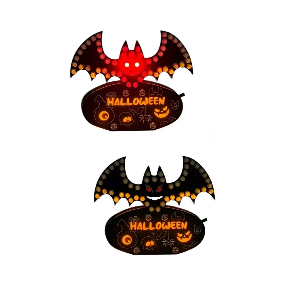 Illuminated Bat Electronic Assembly Kit Double Layer PCB Soldering Practice For Students Hobbyists And Festival Decoration