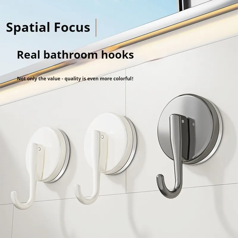 1-4pcs Heavy Duty Vacuum Suction Cup Hooks Door Wall Hook Load Rack Bathroom Towel Key Rack Sticky Hook for Kitchen Pots Pans