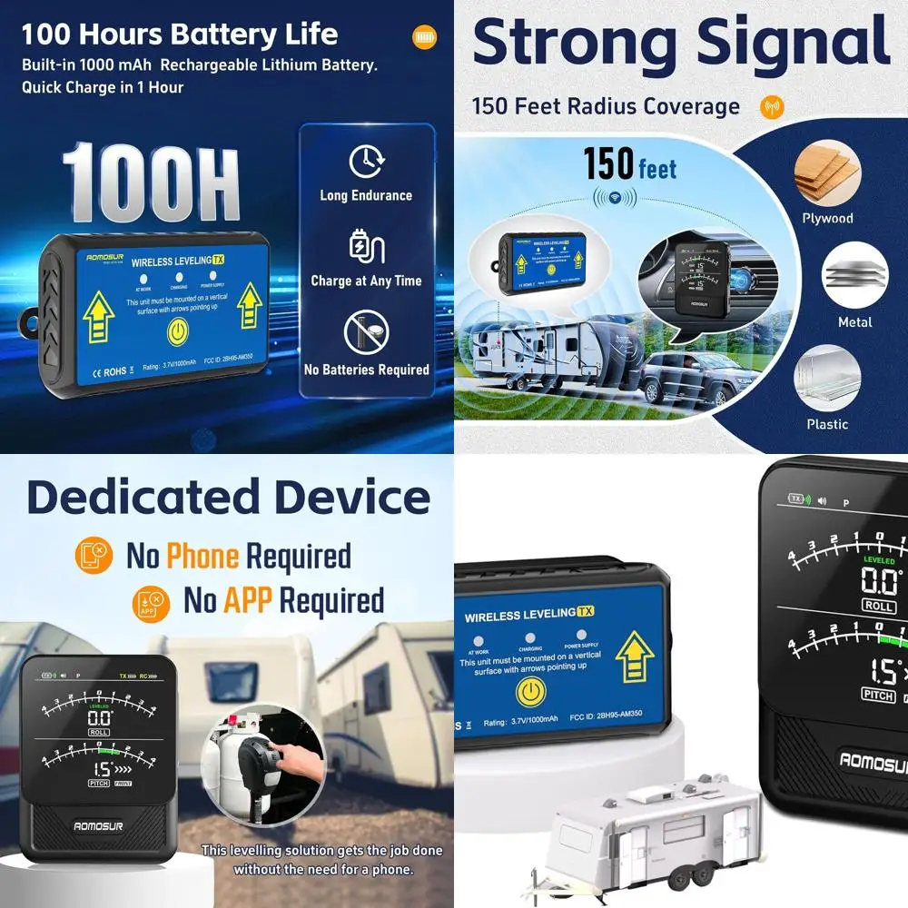 

Беспроводная система выравнивания автофургона, интеллектуальный электронный выравниватель кемпера, автоматические указатели уровня прицепа, аксессуары для автофургонов Cool Gadgets, De