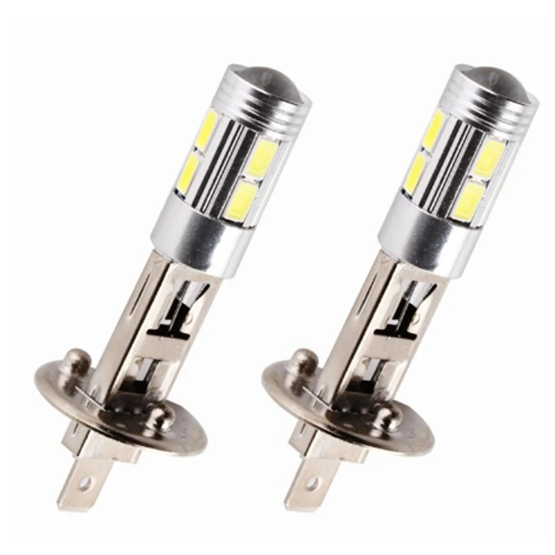 H1 Car LED Front Fog Light Bulbs Auto DRL Lamp Vehicle Singal Lamp 5630 10SMD White DC 12V