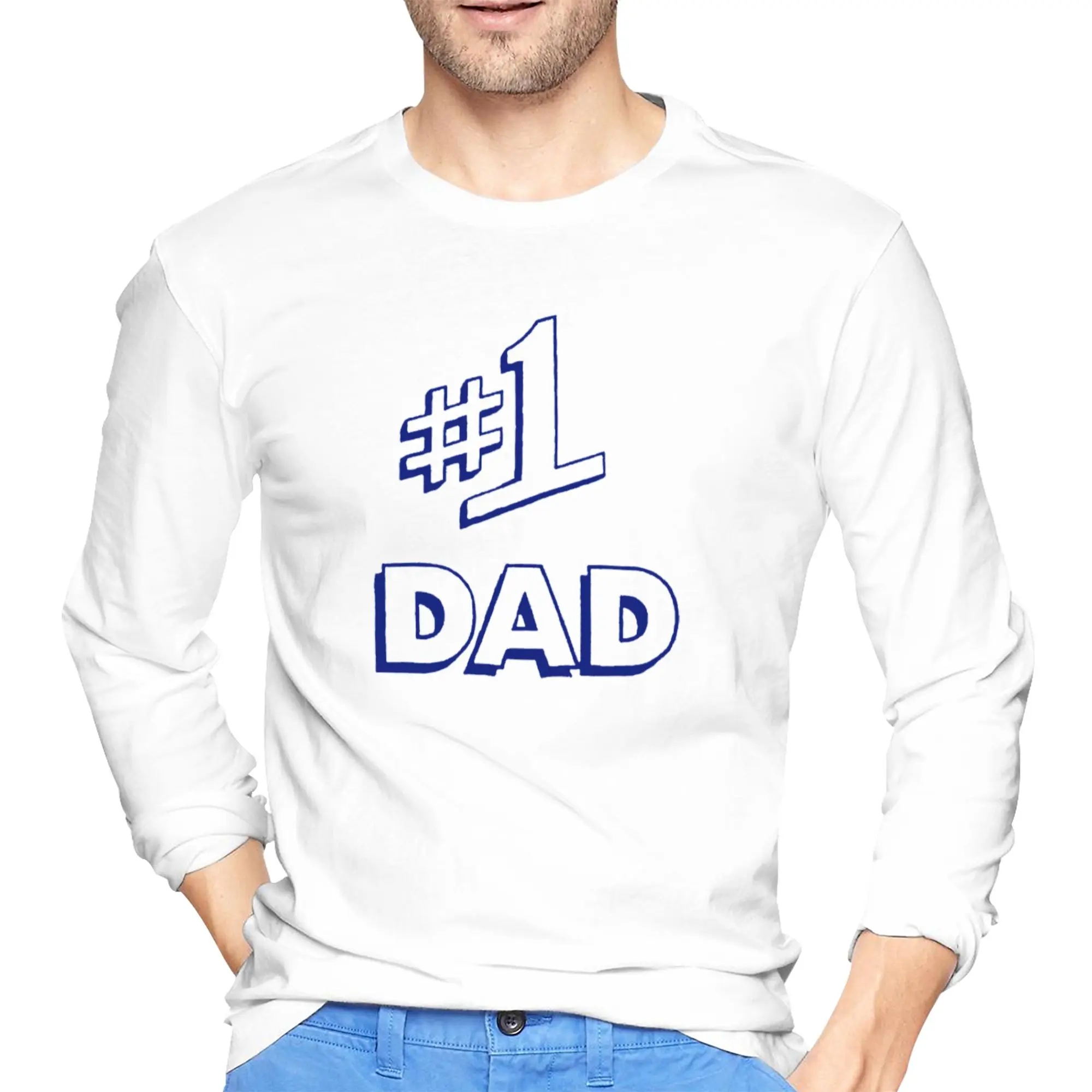 

Seinfeld # Мужская футболка с длинными рукавами Dad 1, повседневные футболки с круглым вырезом, весенние и осенние мужские топы