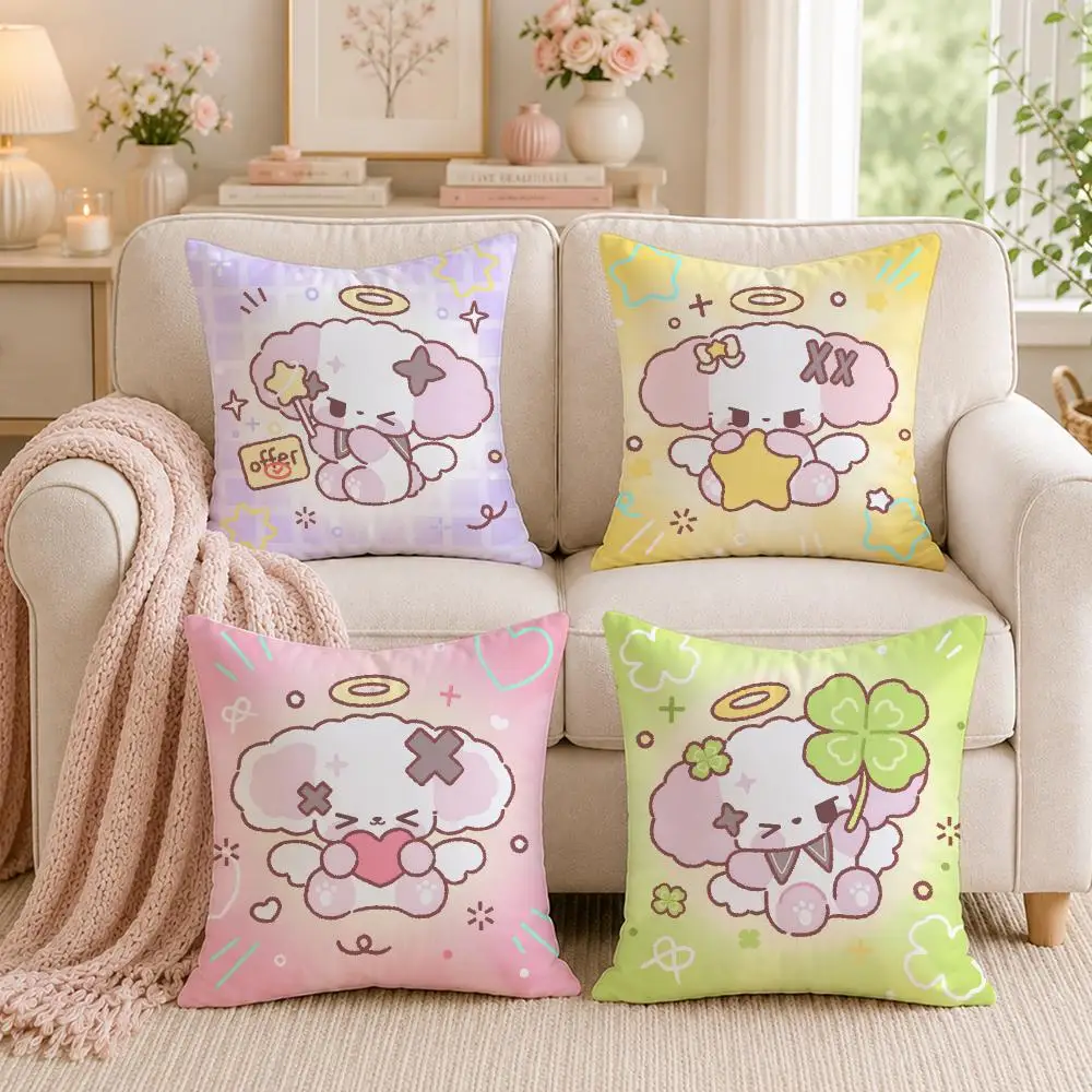 Stylish Brand Maison Kitsune Cushion Cover Double-Sided Printed Pillow Cover Hypoallergenic Dust-Mite Proof
