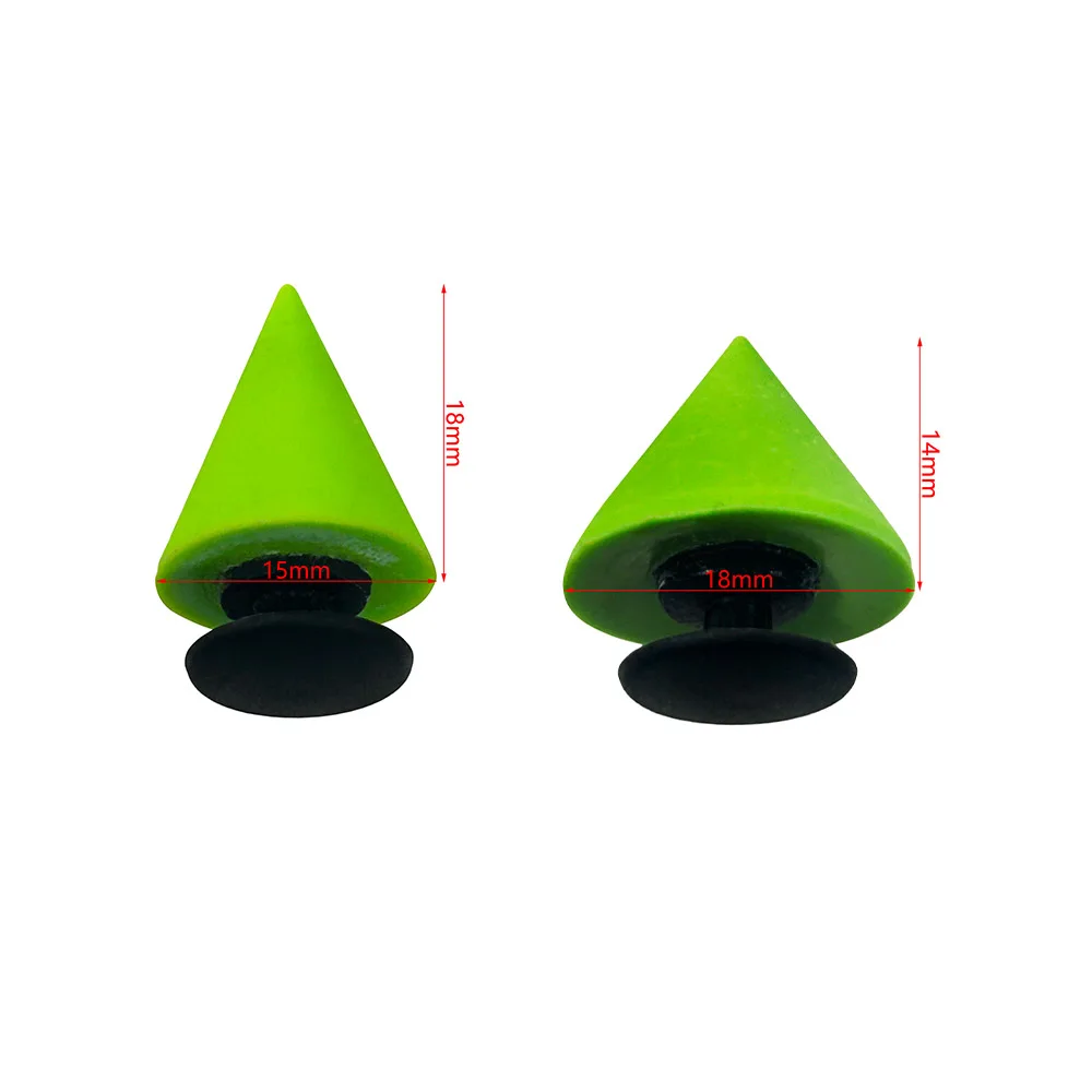 3-10pcs Green Rivets Small Cone Series  PVC Shoes Accessories Fit with Hole wristbands DIY Detachable Fashion Shoes Accessories