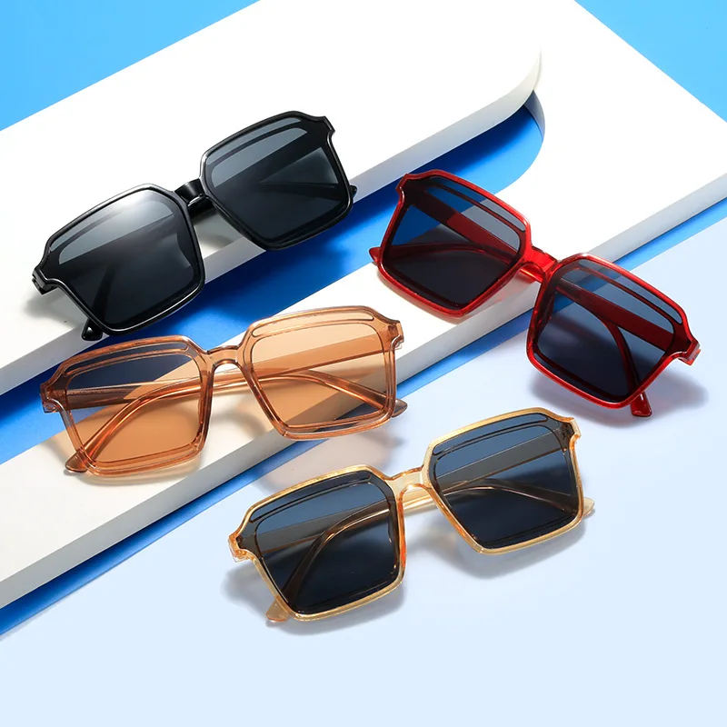 2024 New Oversized Rectangle Sunglasses Women's Fashion Square Sun Glasses Men's Classic Vintage Eyewear Uv400 Oculos De Sol