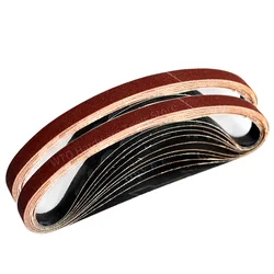 10 correas de lijadora de 457x13mm, correa de lijado de papel de arena para pulido de metales y madera para carpintería, pulido de metales, 40-1000 granos