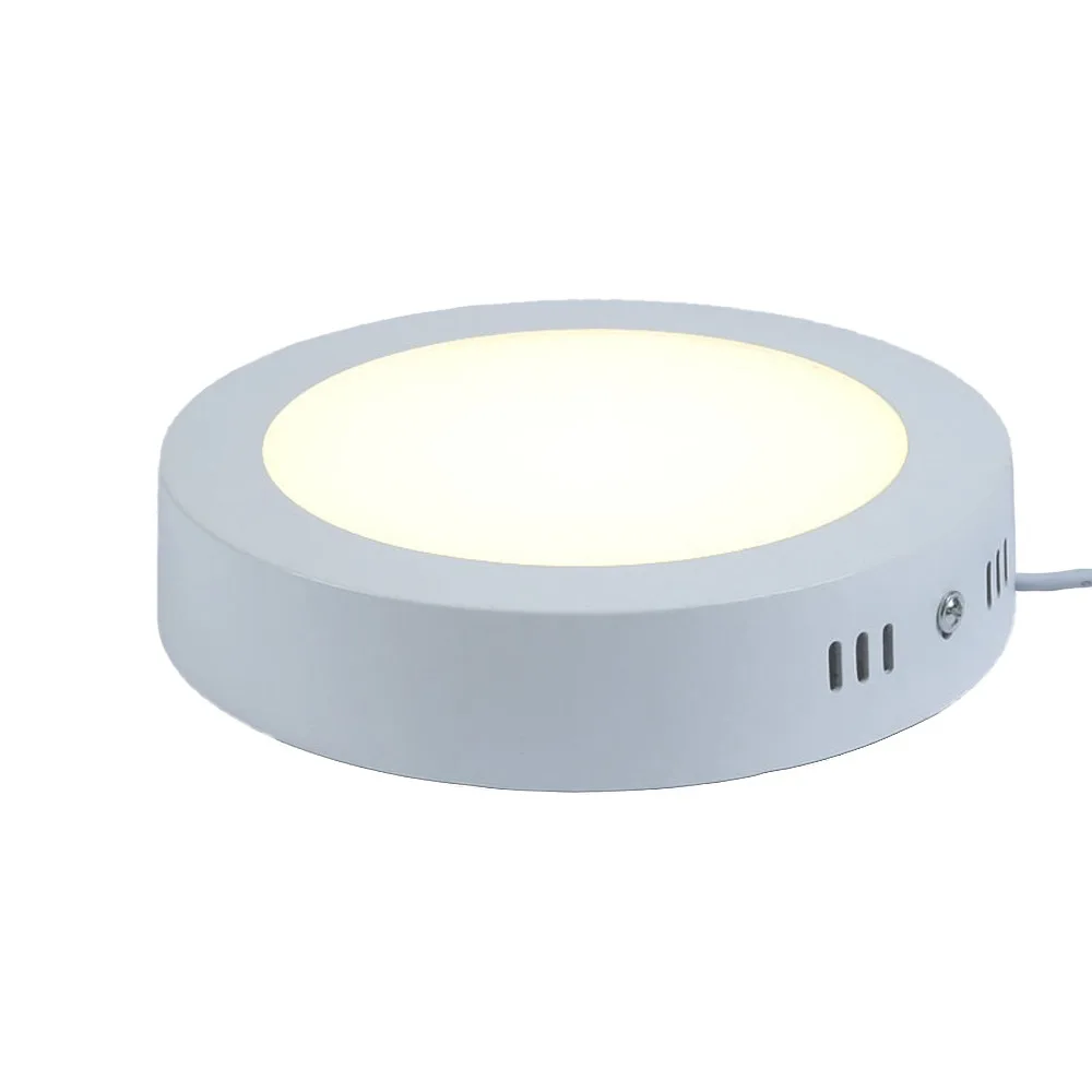 

ABS Round Surface Mount LED Downlight White 6.89x1.26in Ultra-thin LED Panel Light LED 165-265V Wide Voltage