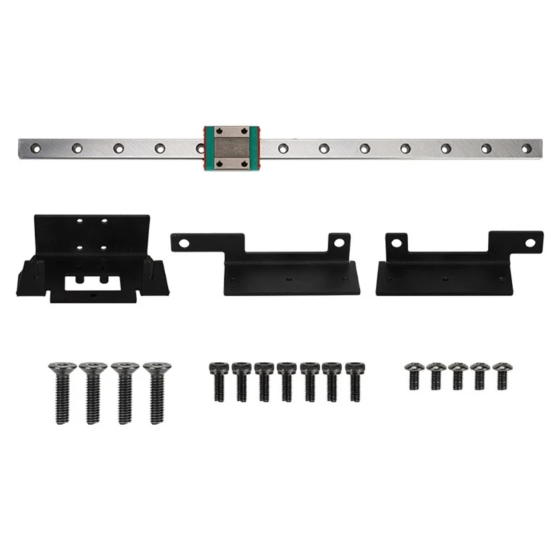 

MGN12H Linear Rails With Fix Plate Mount Bracket for Neptune 4/3 3D Printer Miniature Linear Slide Bearing QXNF