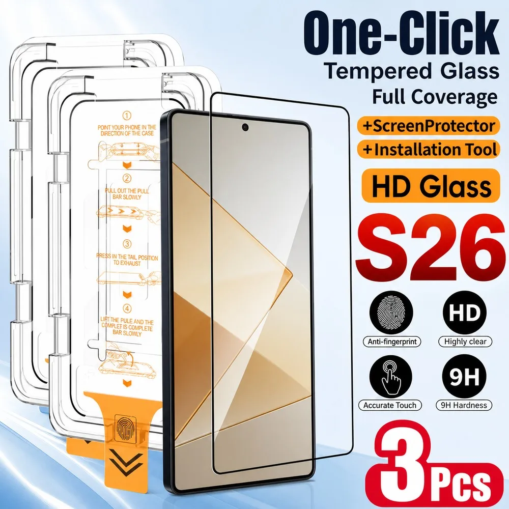 3PCS gehärtetes Glas für iPhone 18 Displayschutzfolie für iPhone 18 Pro 18 Pro Max, kratzfest, bruchsicher, wasserabweisend, HD