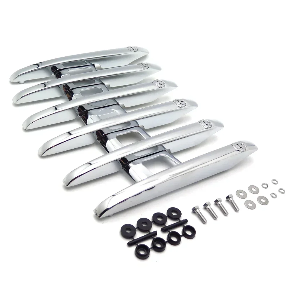 Motorcycle Stealth Top Luggage Rail Rack for Harley Davidson Road King Road Glide Touring Tour Paks Tour Packs Skull