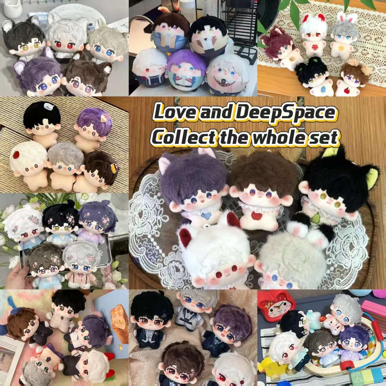 

10 см сборники «Любовь и глубокое пространство» Силус Калеб Ксавье Zayne Rafayel игра мягкие плюшевые куклы брелок набор игрушек-подвесок для детей