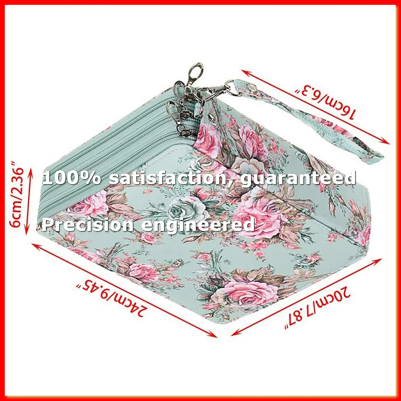 120 Slots Colored Pencil Case with Compartments Pencil Holder for Watercolor Pencils(Rose)-A73M