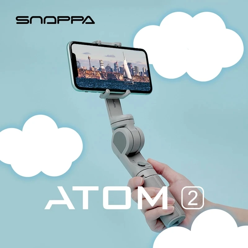 Snoppa ATOM2 3-Axis Handheld Stabilizer Gimbal Wireless Blue-tooth Selfie Stick Tripod Phone Anti-Shake ATOM 2