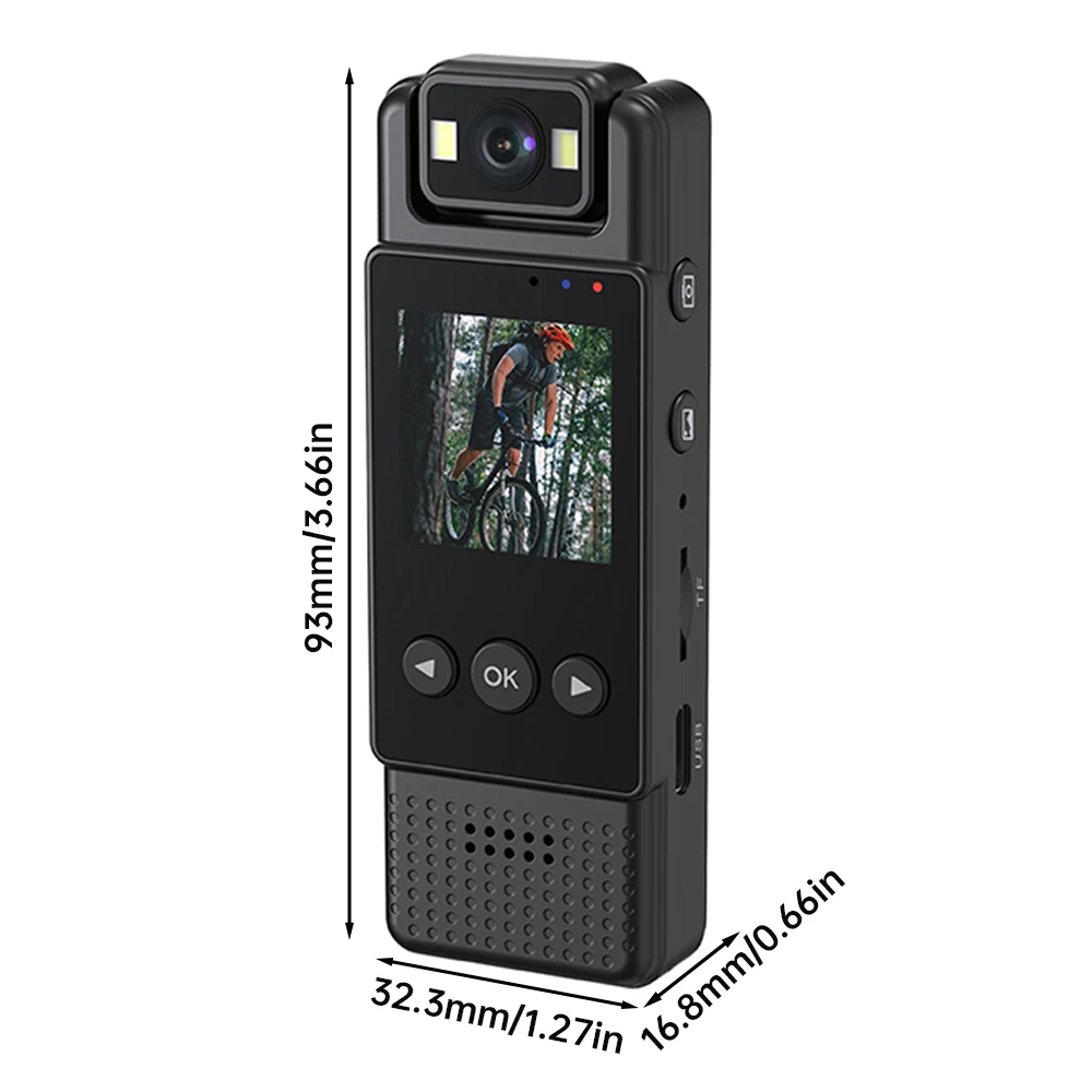 WiFi Mini Camera, Portable Digital Video Recorder, Police Small Body Camera, Night Vision, Miniature DVR Camcorder, 1080P, 2024