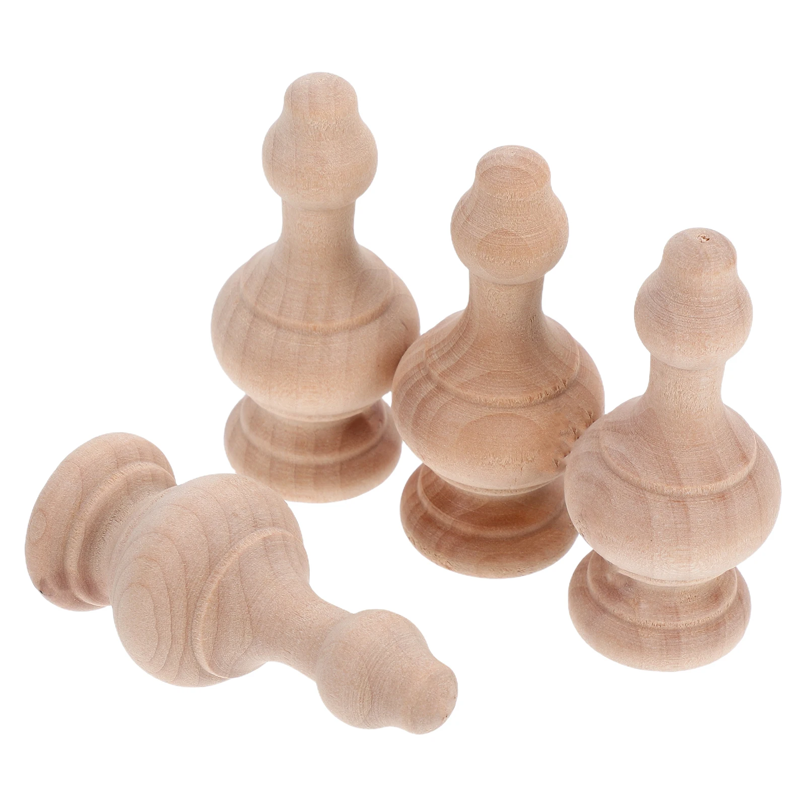 

4pcs Small Bridge Solid Wood Balusters European Design For Home Decor Craft Projects Furniture Stabilizers Wood Crafts Dining