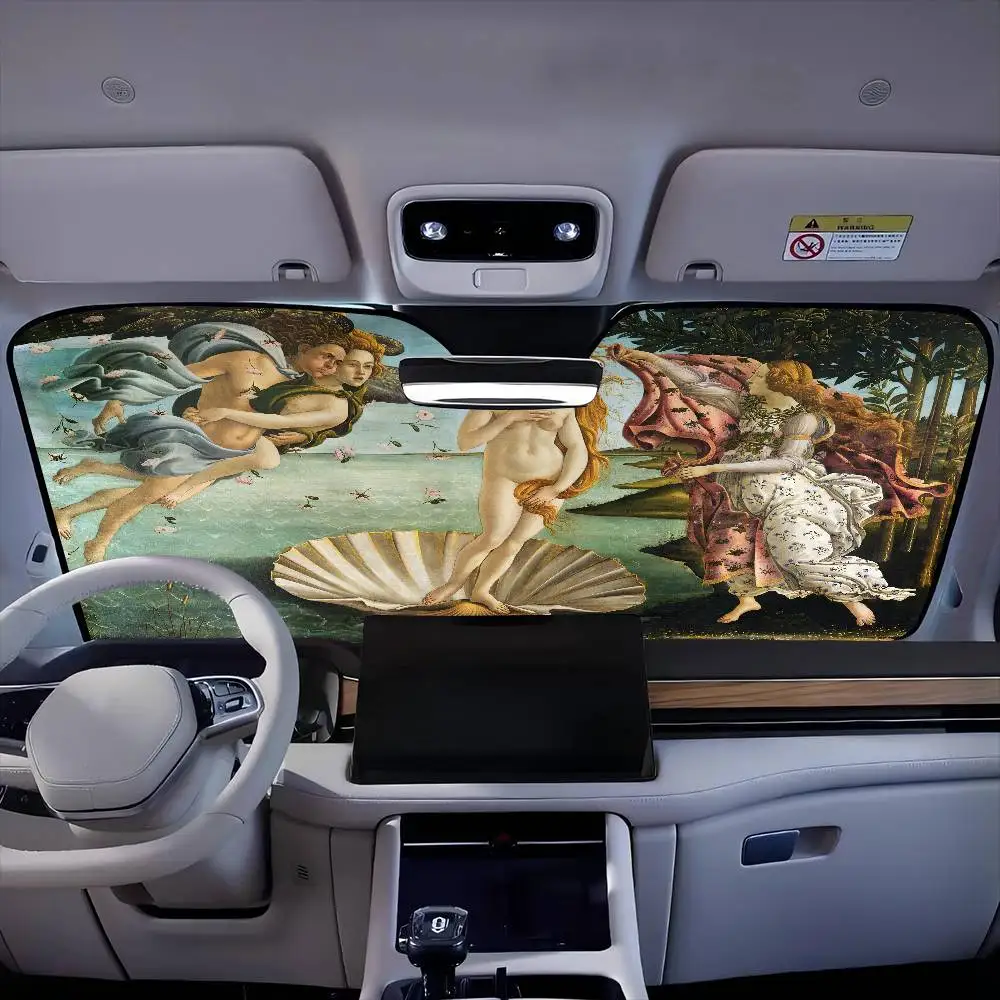 

Famous Painting Fallen Angel Car SunShade Windshield Sun Shade Personalized Picture Block UV Rays Visor Protector