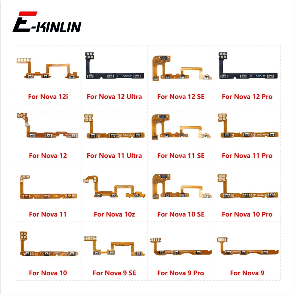 

Switch Power ON OFF Button Flex Cable For HuaWei Nova 9 10 10z 11 12 12i Ultra Pro SE Mute Silence Volume Key