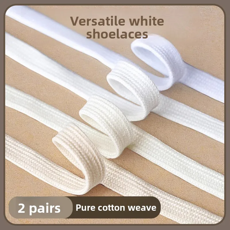 Pure Cotton White Flat Versatile Unisex Canvas Shoes Laces  Head Flat Shoes Socks for Men And Women in White Black And O...