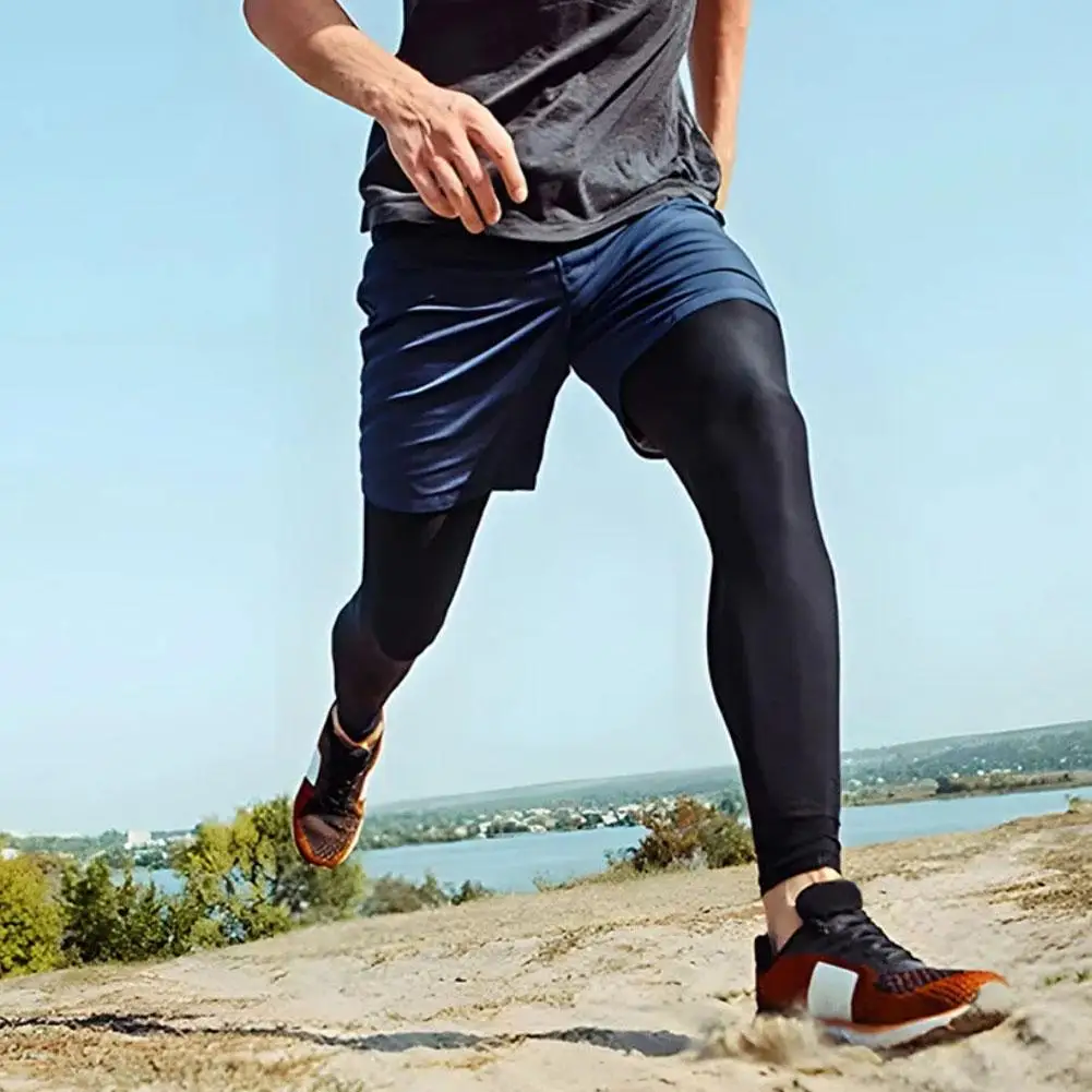 Sun Protection Leg Covers Leg Compression Sleeves Basketball Sports Knee Pads Legs Sleeve Ice Silk UV Protection Equipment