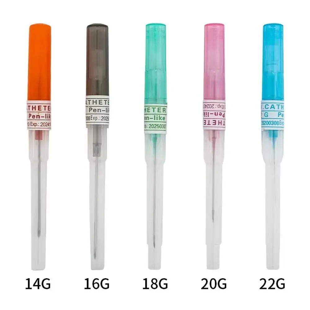 1/5Pcs Set Catheter Piercing Needles Ear Nose Hollow Needles For Lip Tongue Belly Nipple Cartilage Piercing 14G 16G 18G 20G 22G
