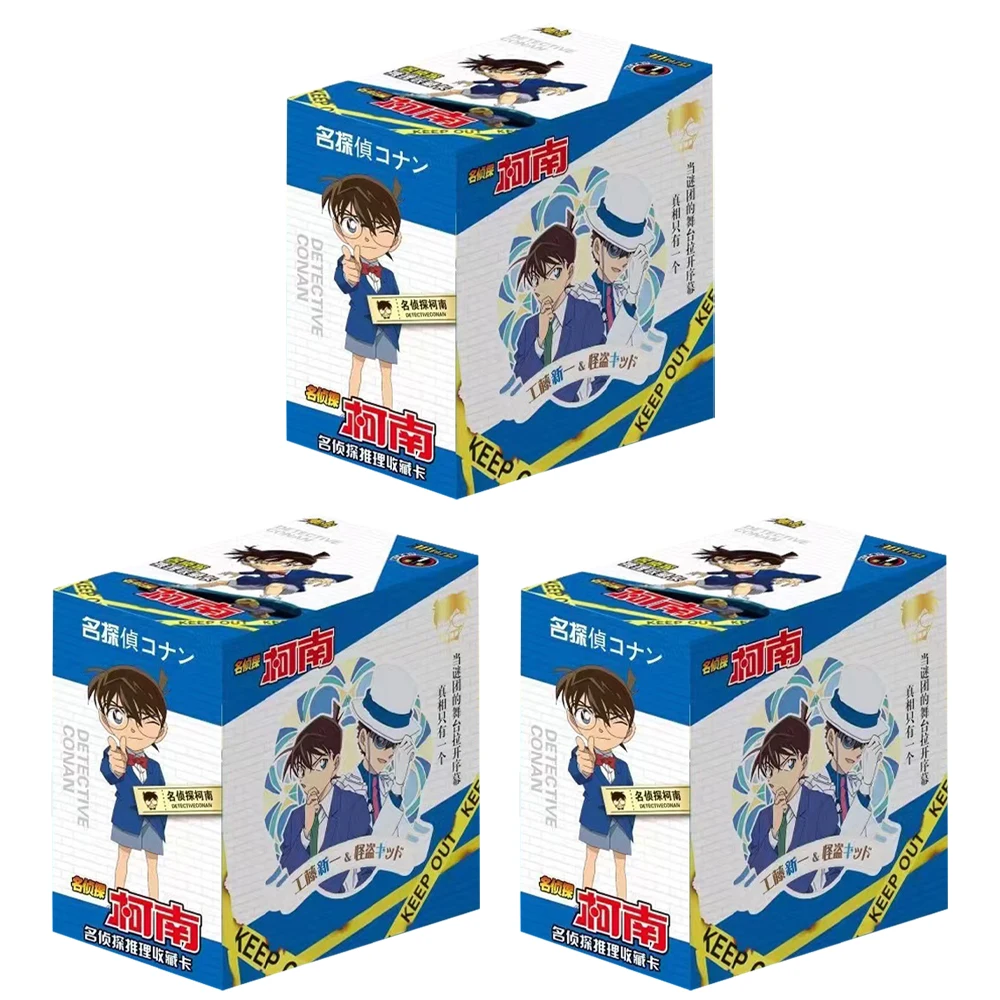 Detective Conan Kudo Shinichi Card para crianças, mistério suspense, cartão periférico, Fan Blind Box, presentes de brinquedo infantil, mais