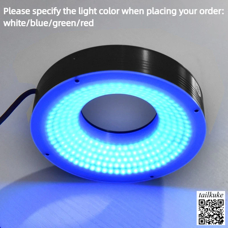 source-de-lumiere-annulaire-24v-60-degres-pour-l'eclairage-d'objets-3d-et-l'inspection-visuelle-source-de-lumiere-annulaire-led