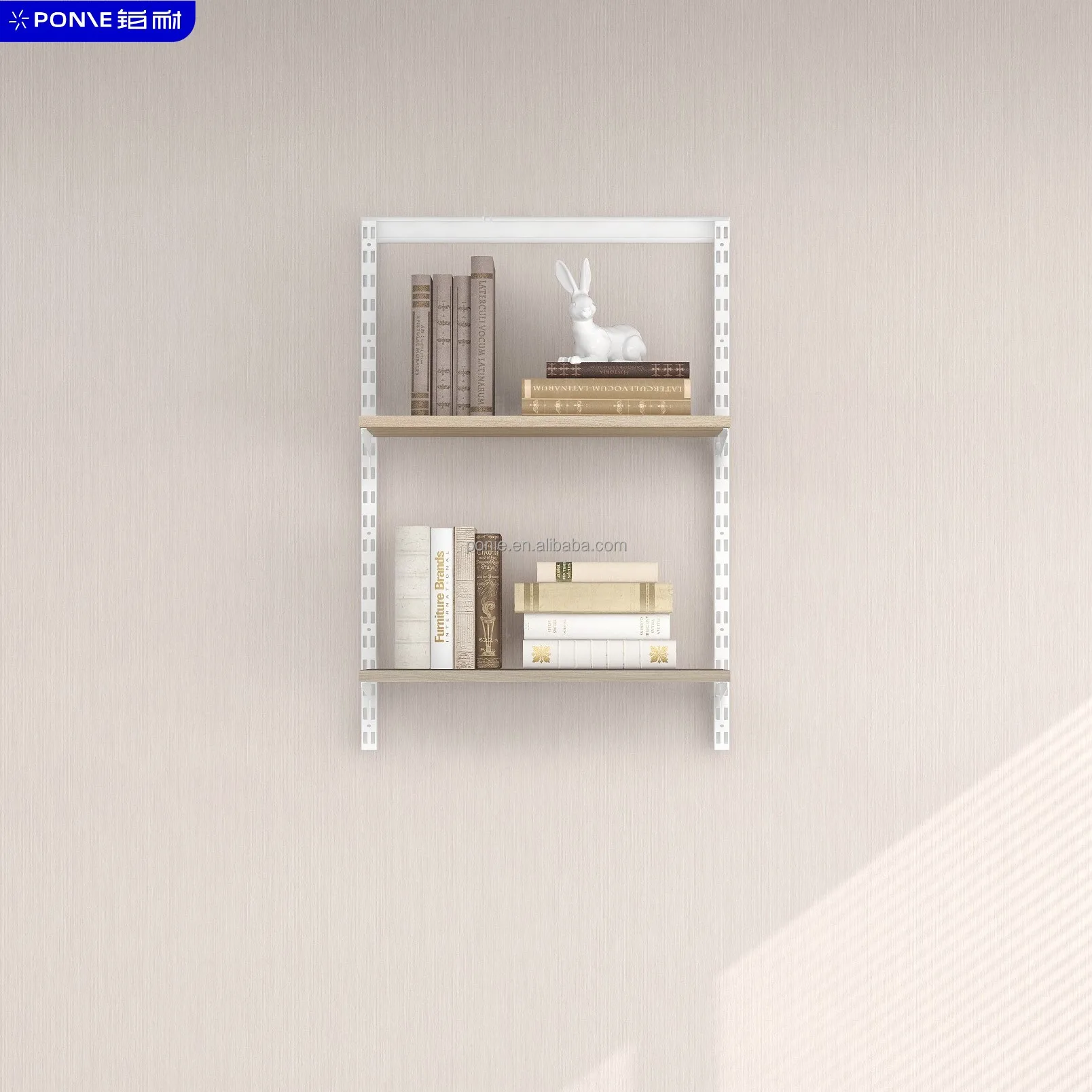 

Modern simple solid wood wall-mounted bookshelf corridor storage rack home office workshop apartment living room bedroom