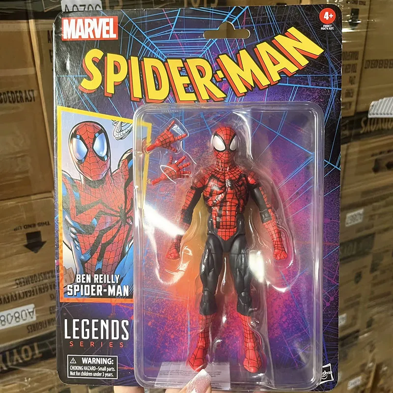 

Spiderman Figure ML Legends SHF Ben Reily Spider Man Action Figuras Manga Figurine 15cm Model Doll Ornament Toys Gift for Kids