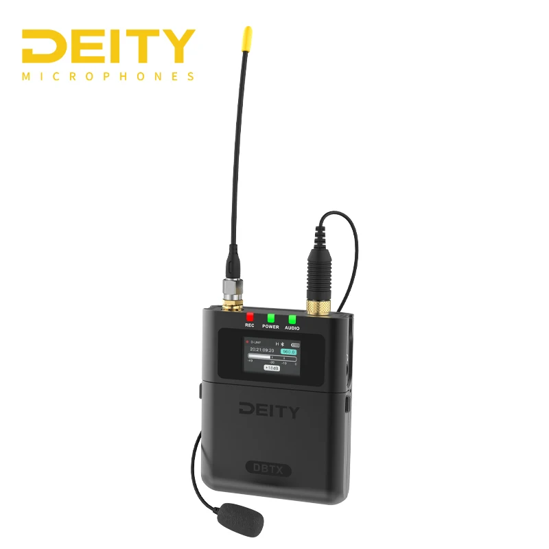 DEITY THEOS UHF Dual Channel Receiver Microphone Receiver Transmitter with LCD Screen Built-in 32 Bit Float Alternative Recorder