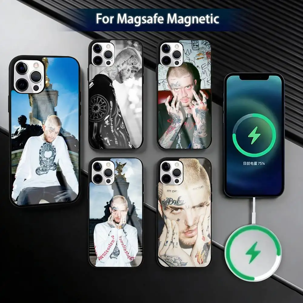 

Lil Peep Hellboy L-Love Rapper Phone Case For iPhone17,16,15,14,13,12,11 Plus,Pro Magnetic For Magsafe Wireless Charging