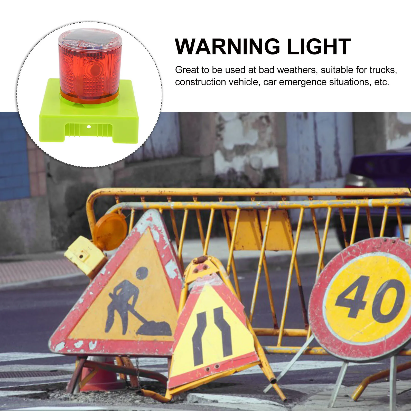 Heavy Duty Solar Warning Strobe Light for Emergency Situations Vehicle Safety Lighting Solution with Automatic Day Charge Night