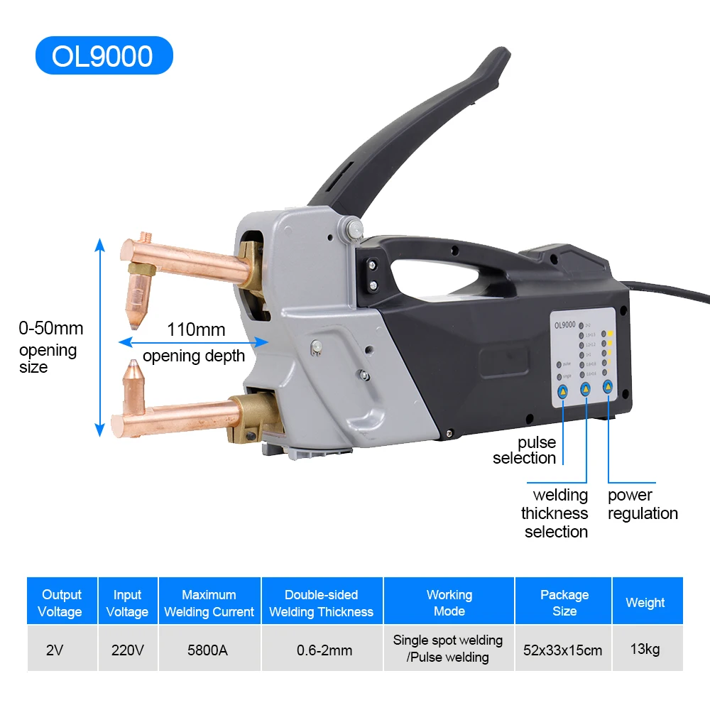 Automatic Pulse Micro Spot Welder Handheld Steel Spot Welder