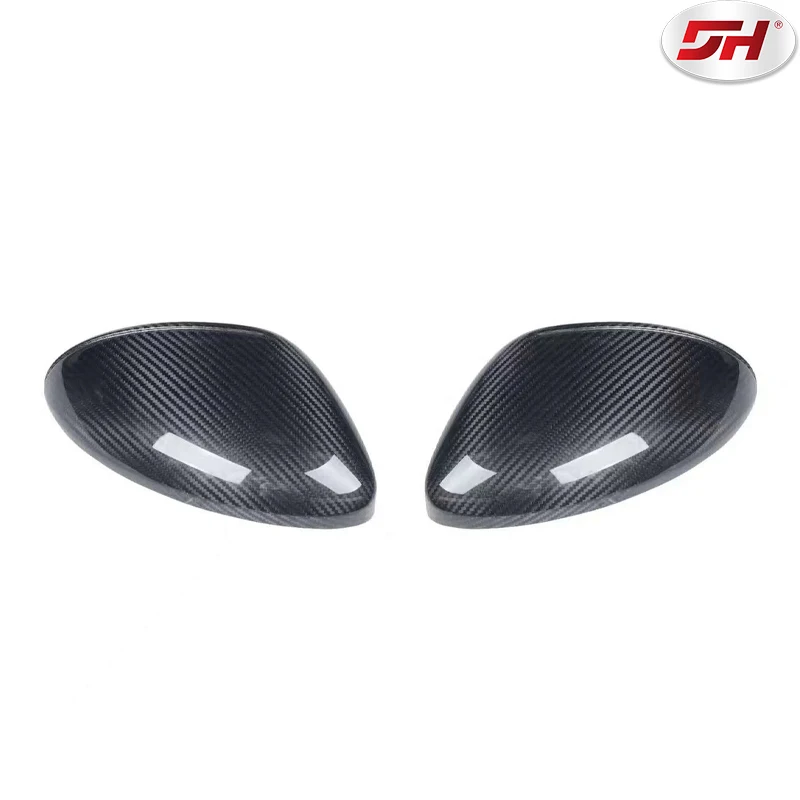 Automotive Dry Carbon Fiber for Porsche 718 Carbon Fiber Mirror Paste Model is Available for 2016-UP (Left-hand Drive)